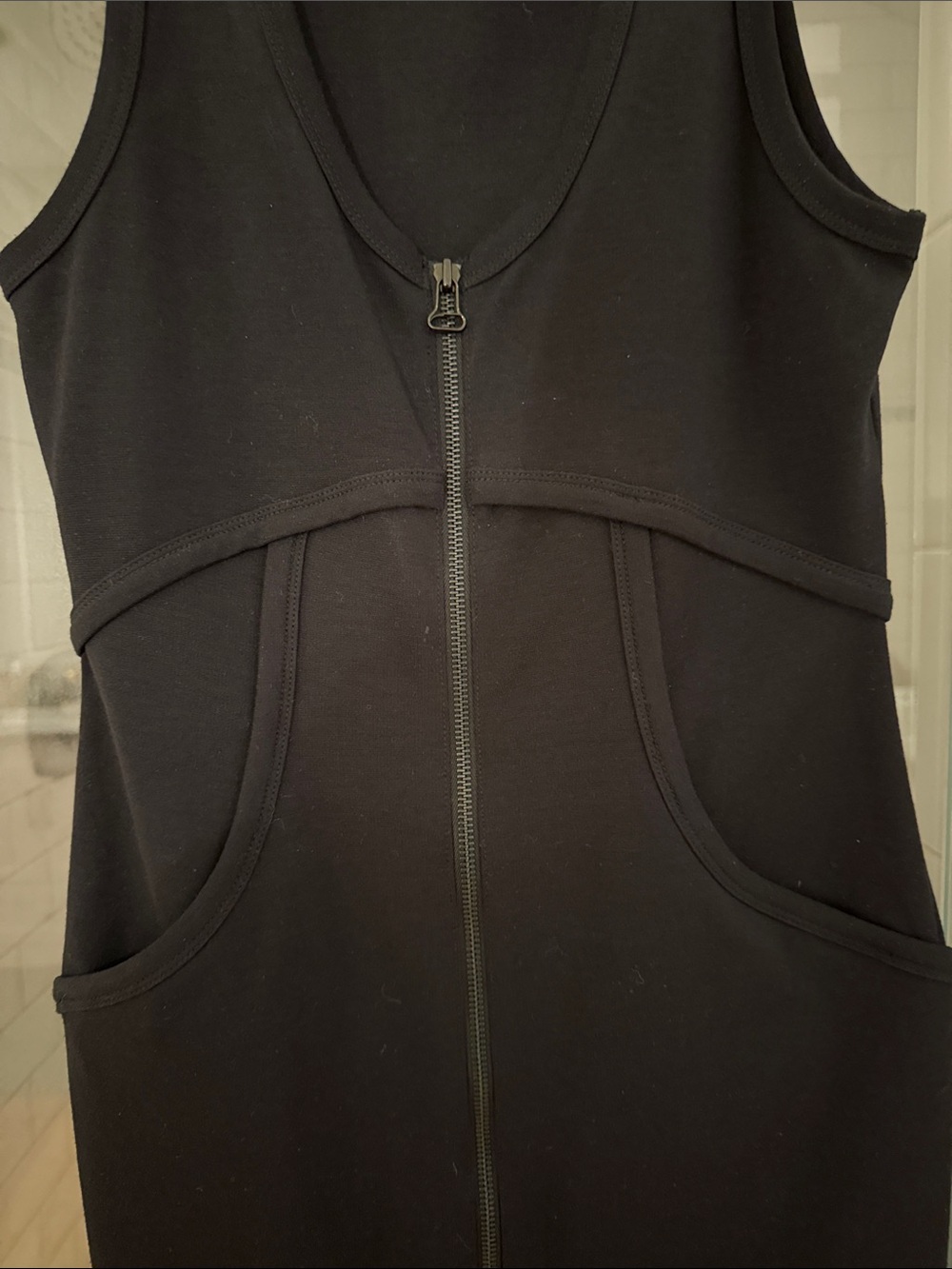 Alexander Wang Zip-Front Black Dress - Picture 6 of 6